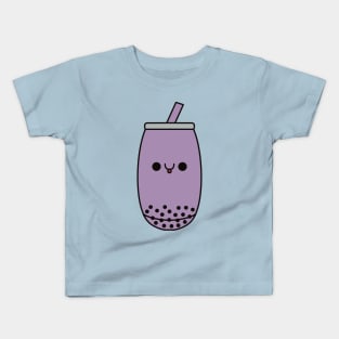 Cute Taro Bubble Tea - Kawaii Boba Tea Kids T-Shirt